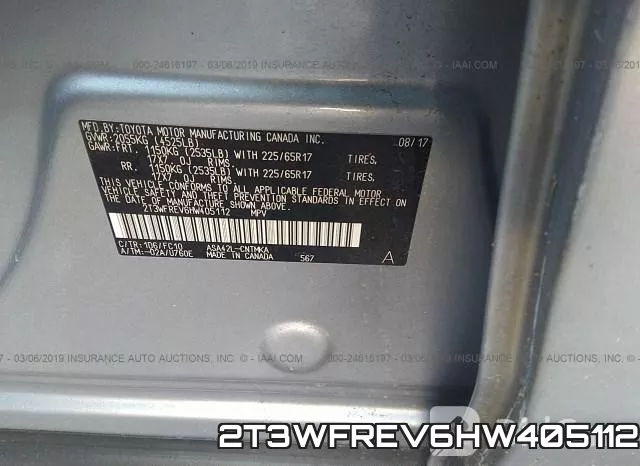 2T3WFREV6HW405112 фото 9