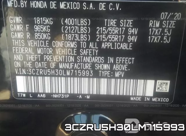 3CZRU5H30LM715993 фото 9
