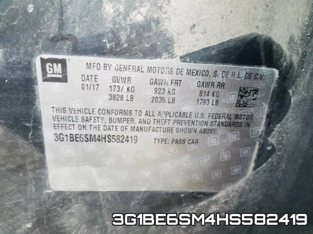 3G1BE6SM4HS582419 фото 2