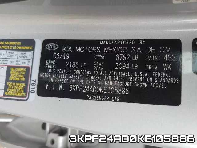 3KPF24AD0KE105886 фото 2
