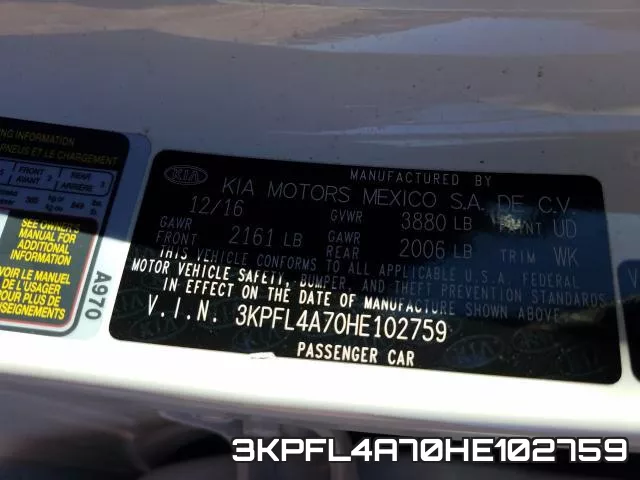3KPFL4A70HE102759 фото 2