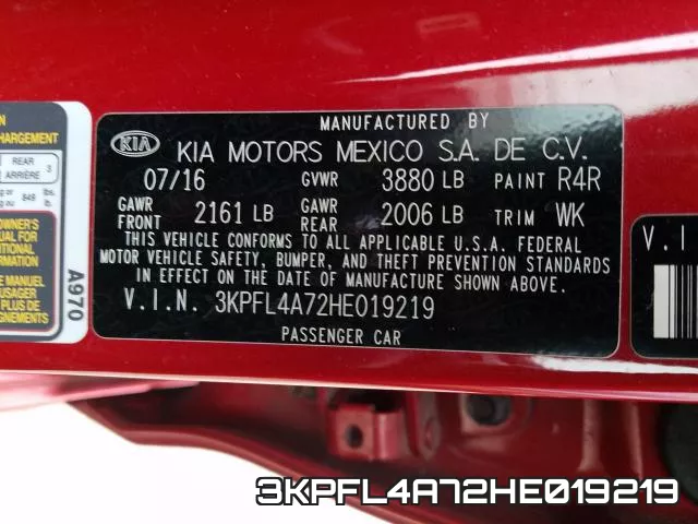3KPFL4A72HE019219 фото 2