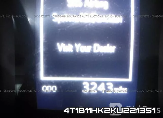 4T1B11HK2KU221351 фото 8
