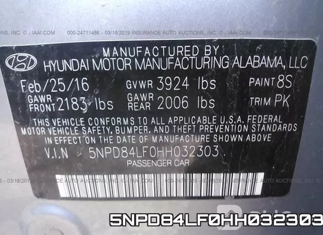 5NPD84LF0HH032303 фото 8