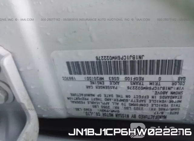 JN1BJ1CP6HW022276 фото 10