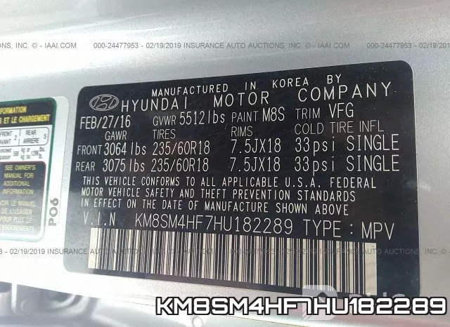 KM8SM4HF7HU182289 фото 10