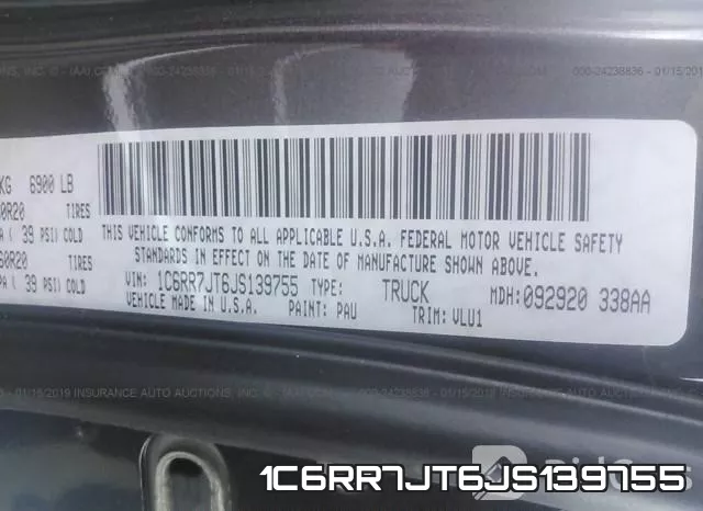 1C6RR7JT6JS139755 фото 10