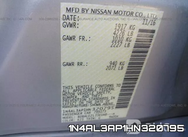 1N4AL3AP1HN320795 фото 10
