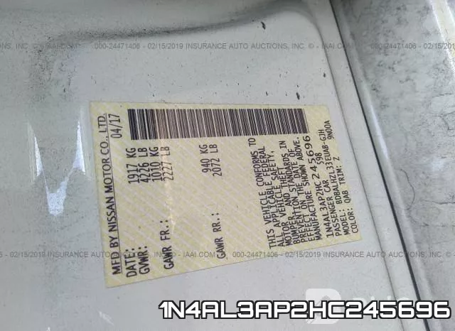 1N4AL3AP2HC245696 фото 10