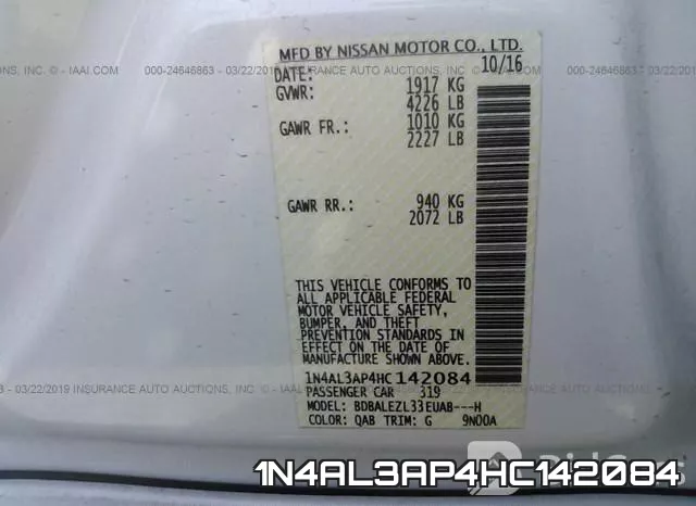 1N4AL3AP4HC142084 фото 9