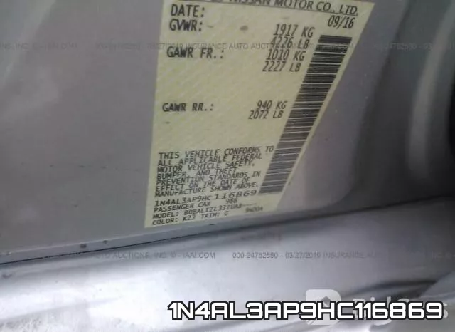 1N4AL3AP9HC116869 фото 9