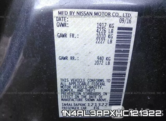 1N4AL3APXHC121322 фото 10