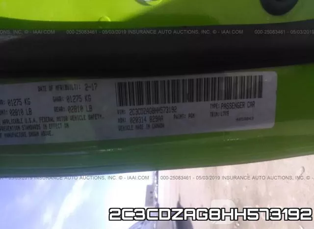2C3CDZAG8HH573192 фото 10