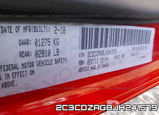 2C3CDZAG8JH241579 фото 10