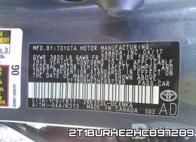 2T1BURHE2HC897289 фото 10