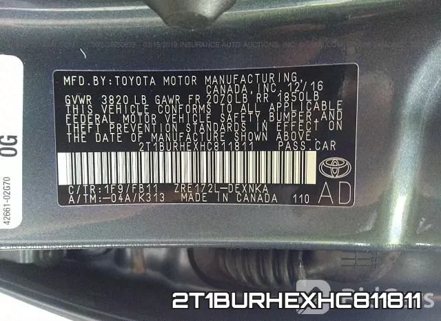 2T1BURHEXHC811811 фото 10