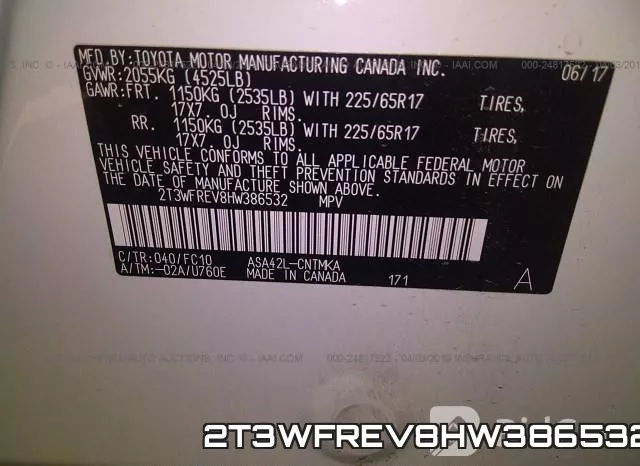 2T3WFREV8HW386532 фото 10