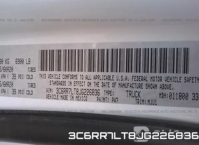 3C6RR7LT8JG226836 фото 9