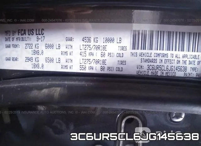 3C6UR5CL6JG145638 фото 10