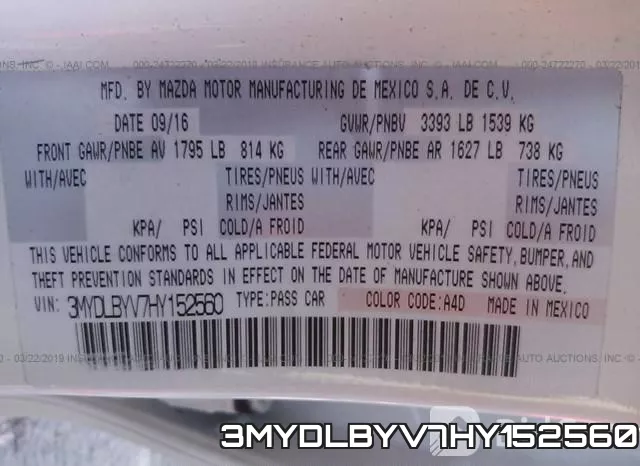 3MYDLBYV7HY152560 фото 10