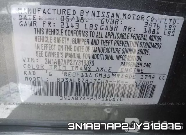 3N1AB7AP2JY318876 фото 10