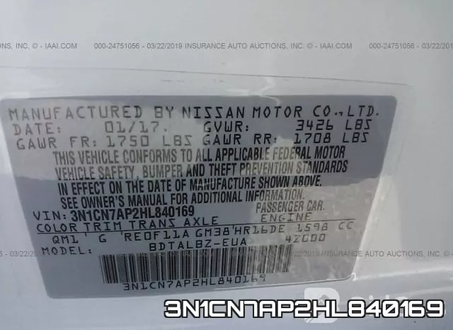 3N1CN7AP2HL840169 фото 10