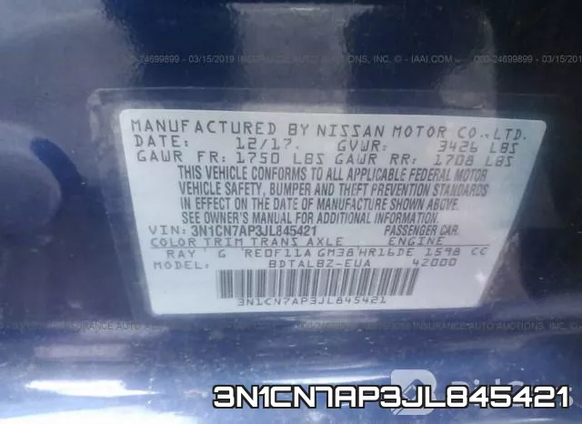 3N1CN7AP3JL845421 фото 10