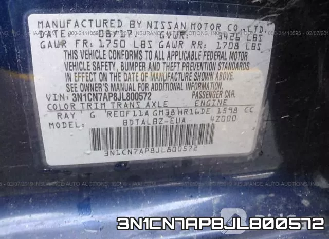 3N1CN7AP8JL800572 фото 10