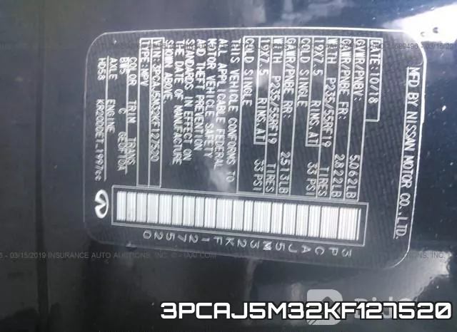 3PCAJ5M32KF127520 фото 10