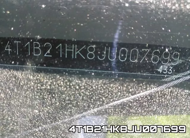 4T1B21HK8JU007699 фото 10