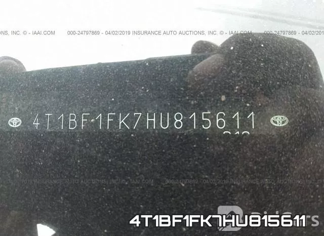4T1BF1FK7HU815611 фото 10