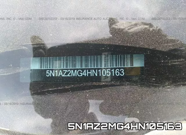 5N1AZ2MG4HN105163 фото 10