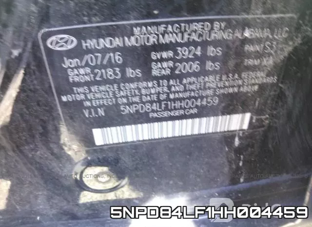 5NPD84LF1HH004459 фото 10