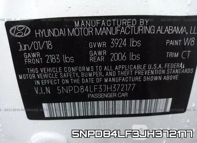 5NPD84LF3JH372177 фото 10