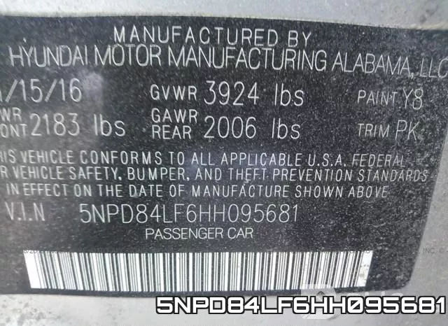 5NPD84LF6HH095681 фото 10