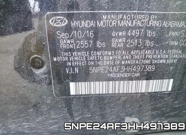 5NPE24AF3HH497389 фото 10