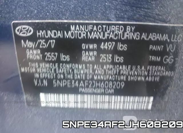 5NPE34AF2JH608209 фото 10