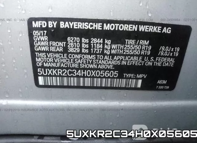 5UXKR2C34H0X05605 фото 10
