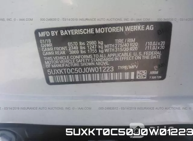 5UXKT0C50J0W01223 фото 10