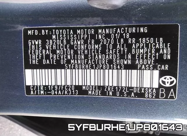 5YFBURHE1JP801643 фото 10