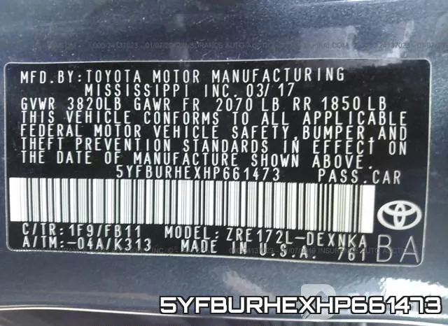 5YFBURHEXHP661473 фото 10