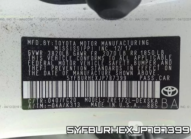 5YFBURHEXJP787399 фото 10