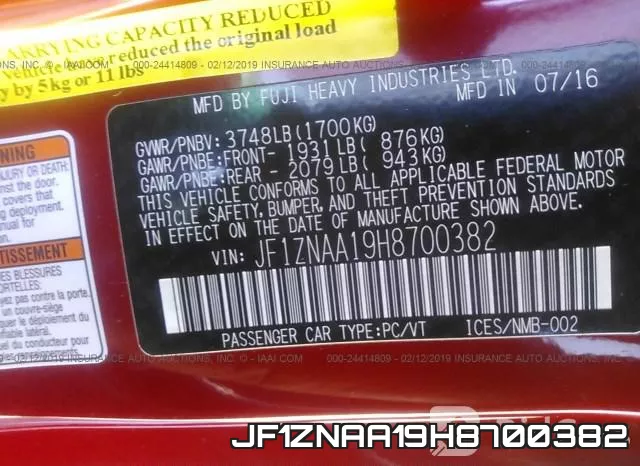 JF1ZNAA19H8700382 фото 10