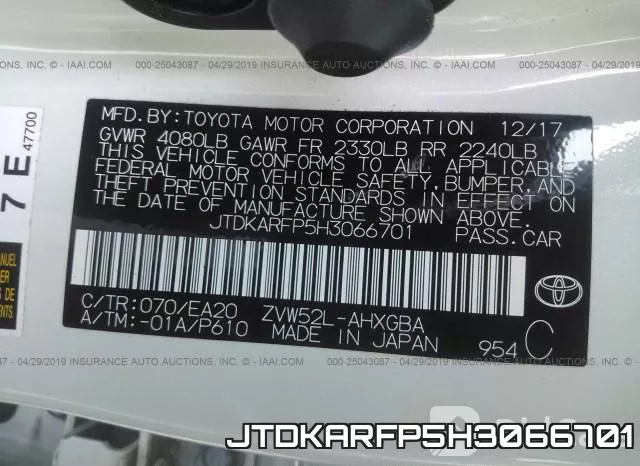JTDKARFP5H3066701 фото 10