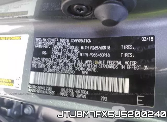 JTJBM7FX5J5200240 фото 10