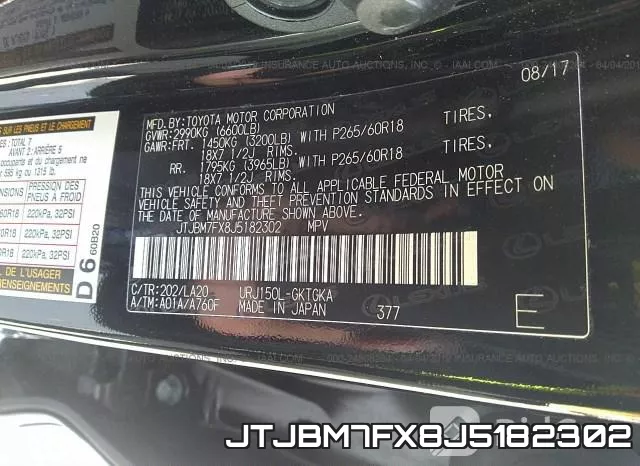JTJBM7FX8J5182302 фото 10