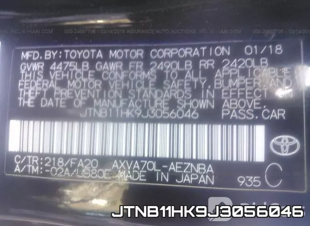JTNB11HK9J3056046 фото 10