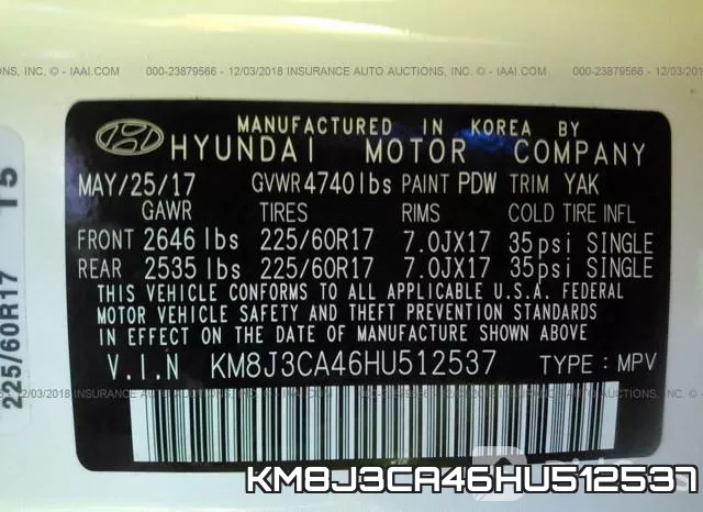 KM8J3CA46HU512537 фото 9