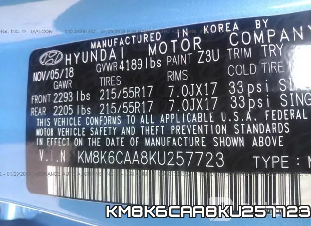 KM8K6CAA8KU257723 фото 10