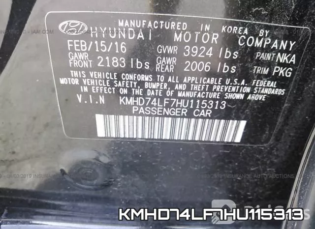 KMHD74LF7HU115313 фото 9